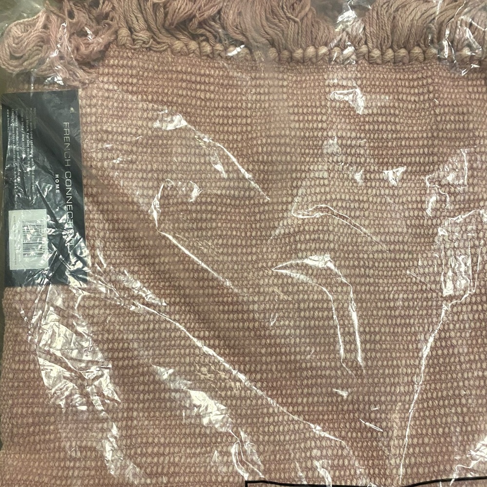 French Connection Blush Cotton Bath Rug - Picture 7 of 7